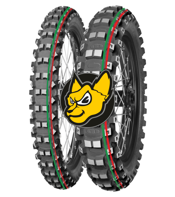 Mitas Terra Force-mx MH Medium Hard Terrain 70/100-19 TT 42M �erven� + Zelen� Prou�ek
