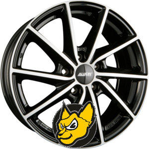 ALUTEC SINGA diamant-schwarz frontpoliert 6.00 x 15 ET 23.00 4x108 ern s letnou pedn st