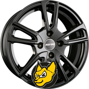 GMP Italia ASTRAL glossy black 7.00 x 17 ET 40.00 4x100 leskl ern
